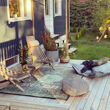 Incorporating Colourful Pouffes in Your Outdoor Space