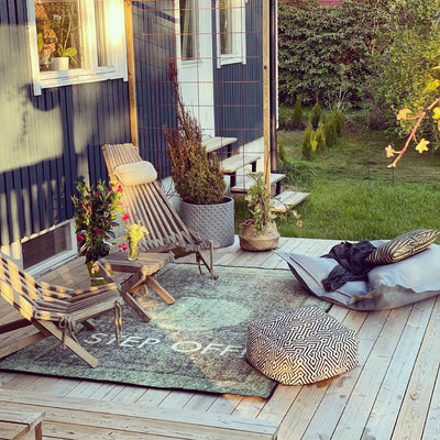 Incorporating Colourful Pouffes in Your Outdoor Space