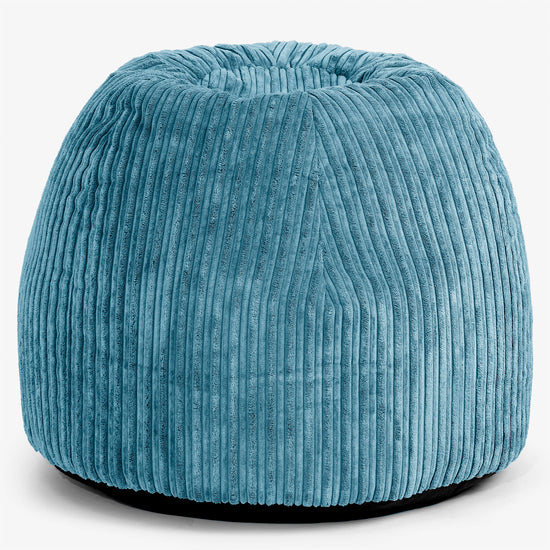 Desk Chair Pouf - Cord Aegean Blue 01