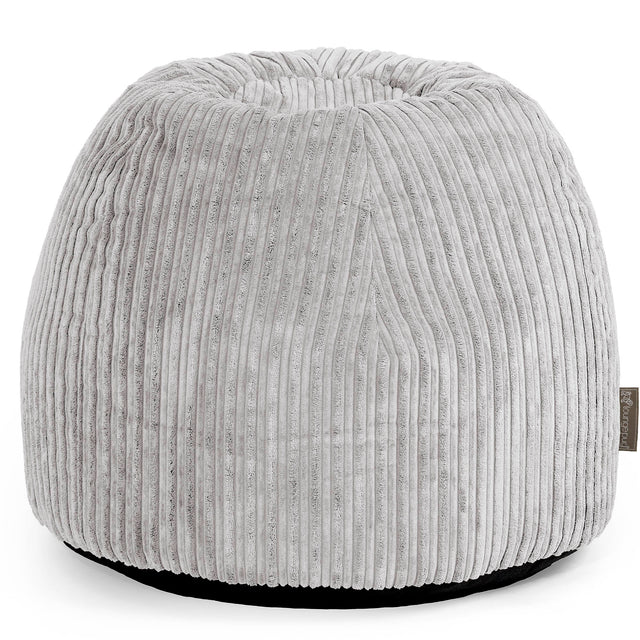 Desk Chair Pouf - Cord Silver Grey 01