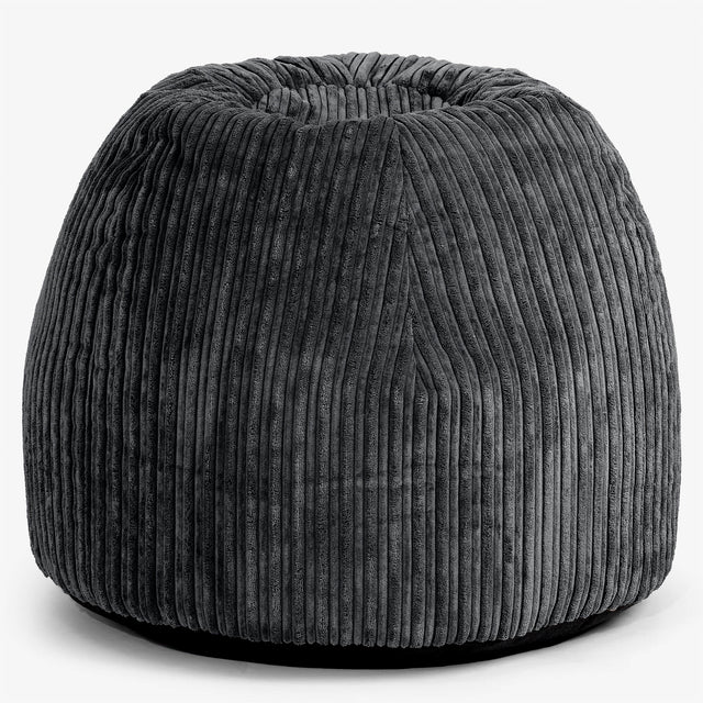 Desk Chair Pouf - Cord Black 01