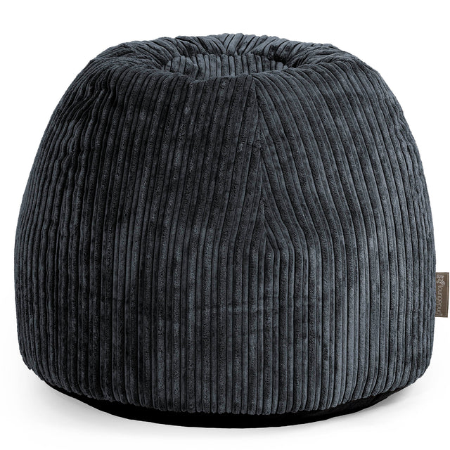 Desk Chair Pouf - Cord Black 01