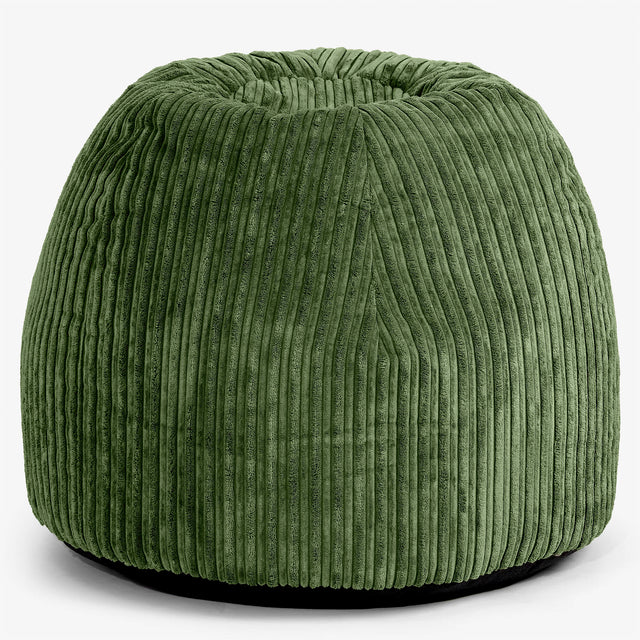 Desk Chair Pouf - Cord Forest Green 01