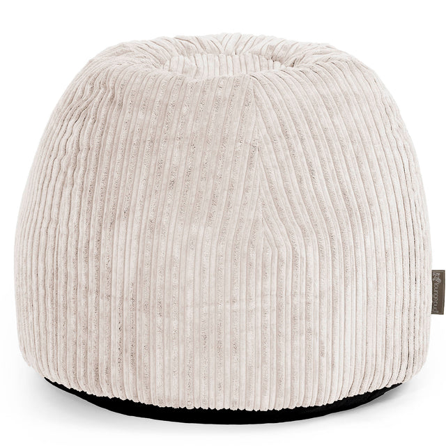 Desk Chair Pouf - Cord Ivory 01