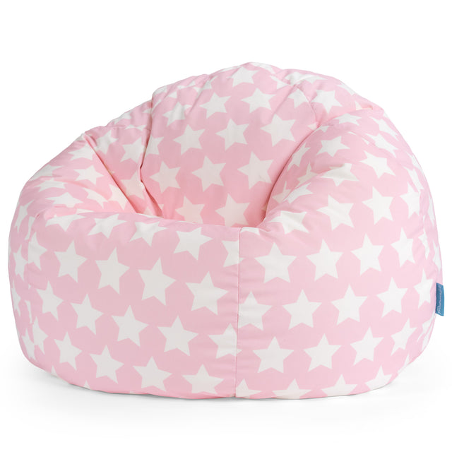 Classic Bean Bag Chair - Print Pink Star 01
