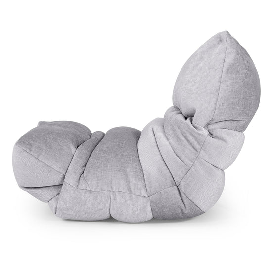 Eva Lounger Bean Bag - Chenille Grey 02