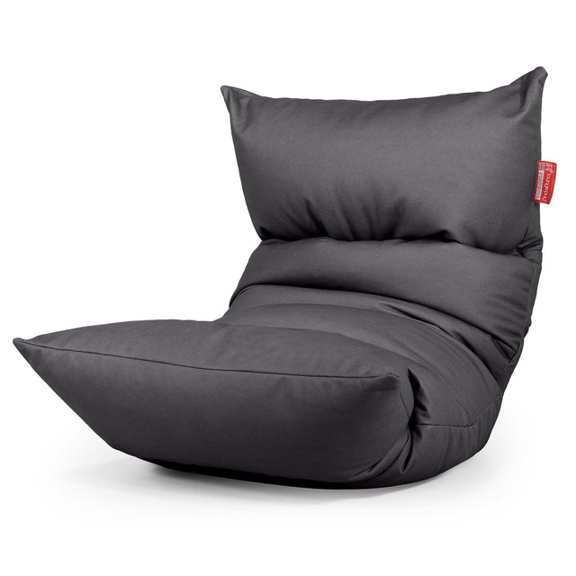 Eva Lounger Bean Bag - Vegan Leather Black 01