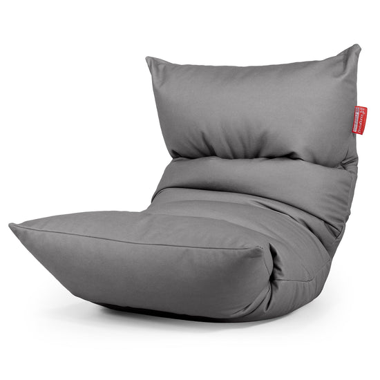 Eva Lounger Bean Bag - Vegan Leather Grey 01
