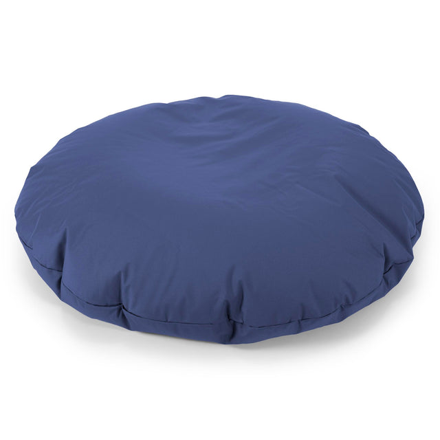 Flexforma Junior Children's Round Floor Cushion Bean Bag 2-14 yr - Easy Clean Navy Blue 03
