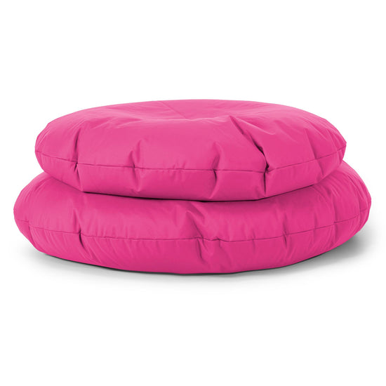 Flexforma Junior Children's Round Floor Cushion Bean Bag 2-14 yr - Easy Clean Pink 01