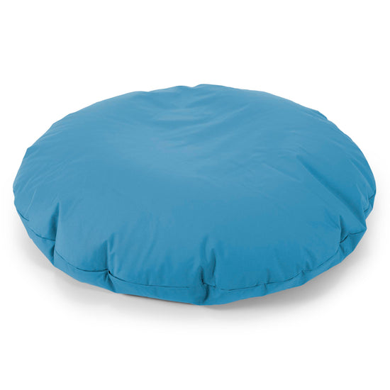 Flexforma Junior Children's Round Floor Cushion Bean Bag 2-14 yr - Easy Clean Turquoise Blue 03