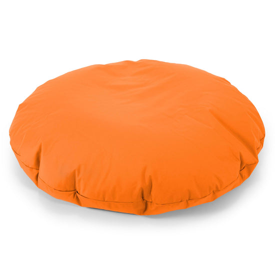 Flexforma Adult Round Floor Cushion Bean Bag - Easy Clean Orange 03