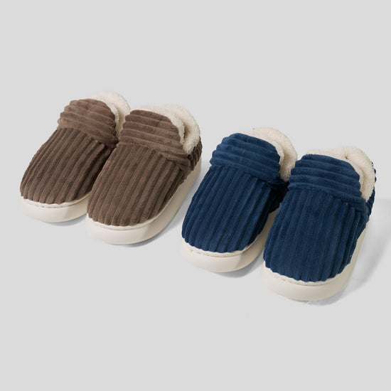 Slippers - Cord Mocha Brown 02