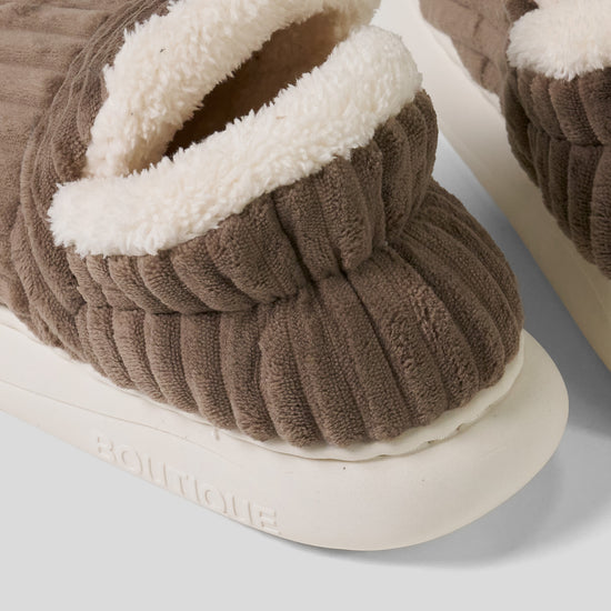 Slippers - Cord Mocha Brown 04
