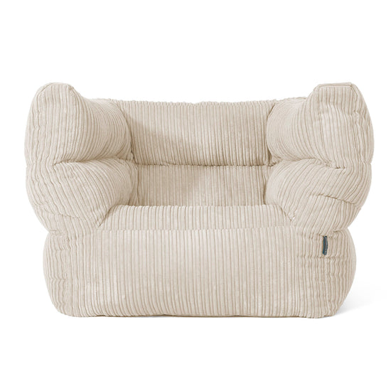 Louis Armchair Bean Bag - Cord Cream 01