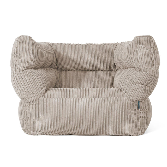 Louis Armchair Bean Bag - Cord Mink 01