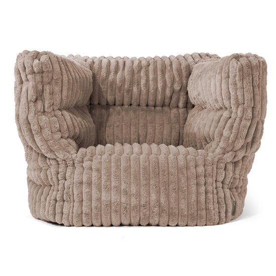 Louis Armchair Bean Bag - Ultra Plush Cord Minky 01