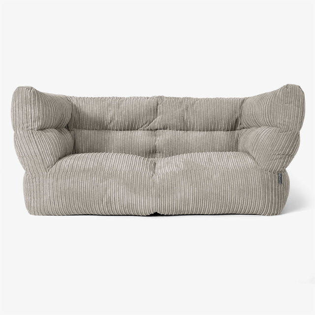 The 2 Seater Albert Sofa Bean Bag 2.0 - Cord Mink 01
