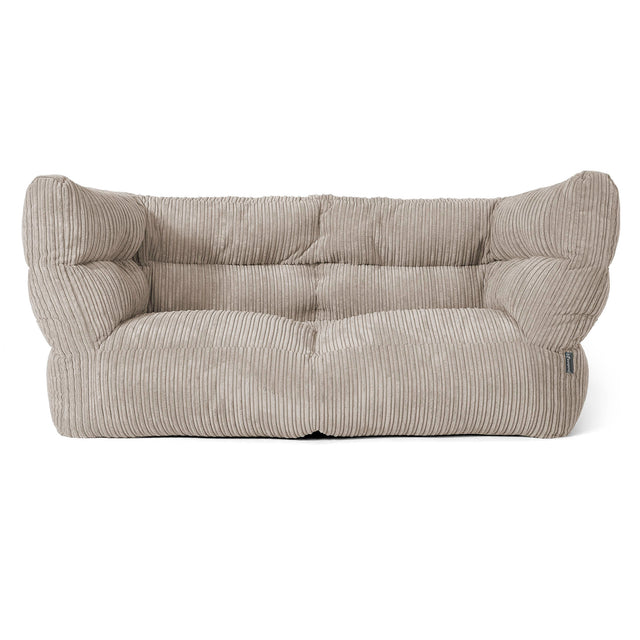 The 2 Seater Albert Sofa Bean Bag 2.0 - Cord Mink 01