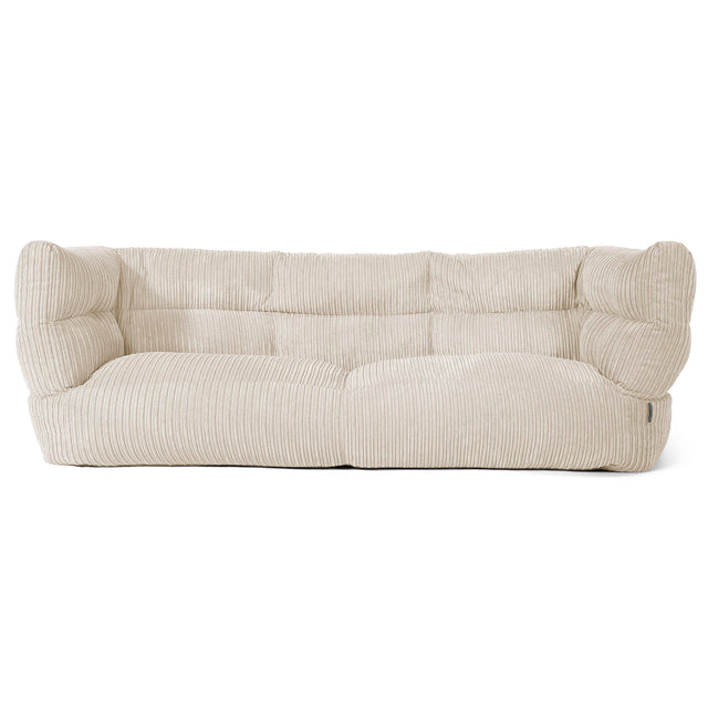 The 3 Seater Albert Sofa Bean Bag 2.0 - Cord Cream 01