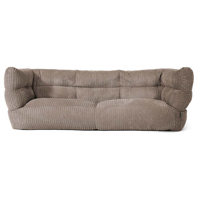 The 3 Seater Albert Sofa Bean Bag 2.0 - Cord Dovetail Grey 01