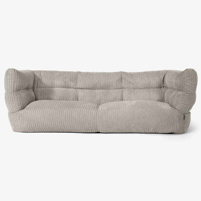 The 3 Seater Albert Sofa Bean Bag 2.0 - Cord Mink 01