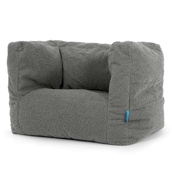 Albert Children's Bean Bag Armchair 1-5 yr - Boucle Grey 02