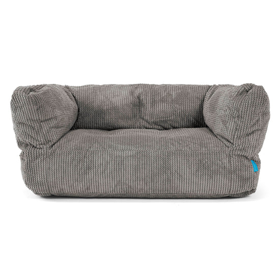 Albert Kids Sofa Bean Bag 2-6 yr - Pom Pom Charcoal Grey 01