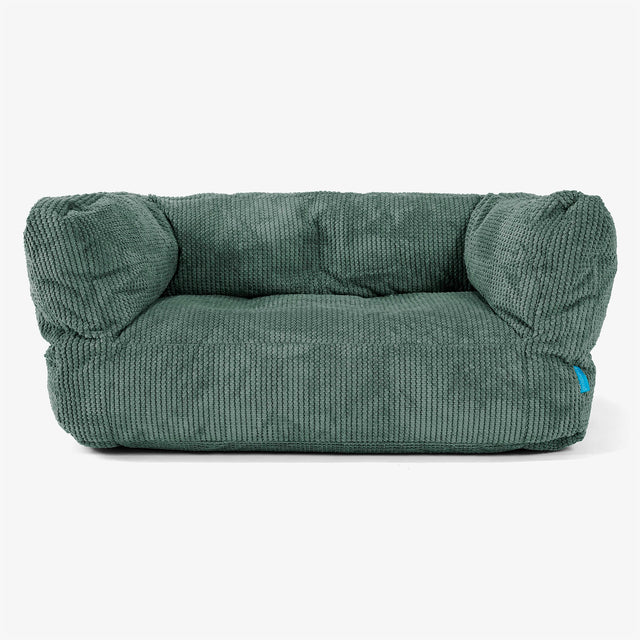 Albert Kids Sofa Bean Bag 2-6 yr - Pom Pom Emerald Green 01