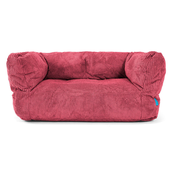 Albert Kids Sofa Bean Bag 2-6 yr - Pom Pom Pastel Red 01