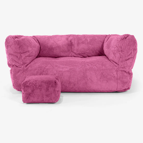 Albert Kids Sofa Bean Bag 2-6 yr - Pom Pom Pink 02