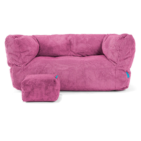 Albert Kids Sofa Bean Bag 2-6 yr - Pom Pom Pink 02