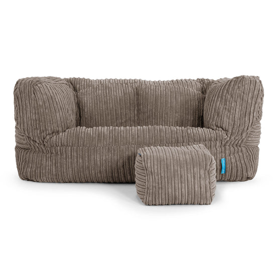 Albert Kids Sofa Bean Bag 2-6 yr - Cord Dovetail Grey 02