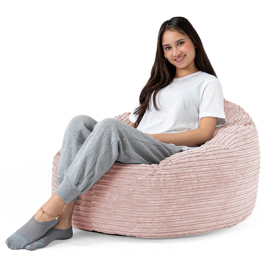 Archi Bean Bag Chair - Cord Blush Pink 02