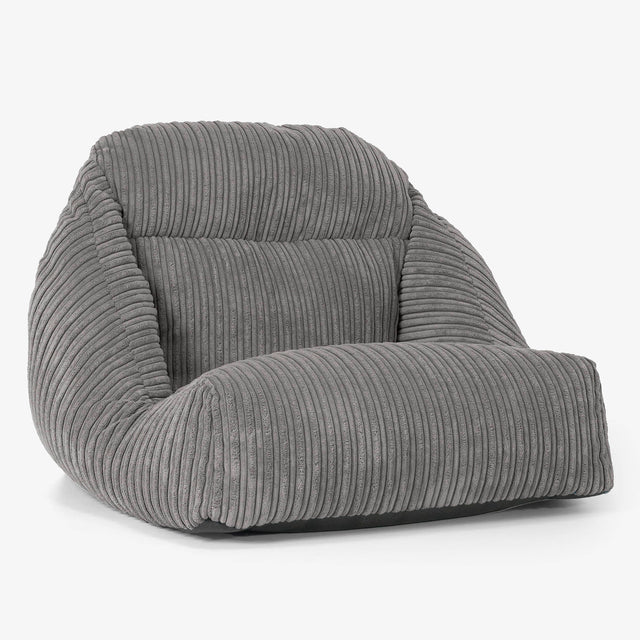 Aya Floor Chair Bean Bag - Cord Graphite 01