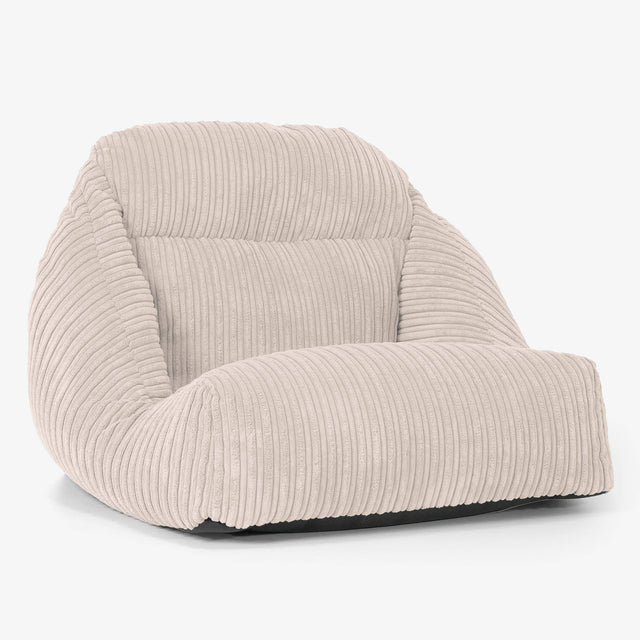 Aya Floor Chair Bean Bag - Cord Ivory 01