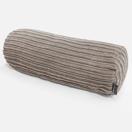 Bolster Scatter Cushion Cover 20 x 55cm - Cord Dovetail Grey 01
