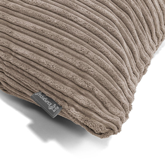 Bolster Scatter Cushion Cover 20 x 55cm - Cord Dovetail Grey 03