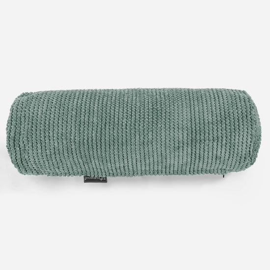 Bolster Scatter Cushion Cover 20 x 55cm - Pom Pom Emerald Green 02