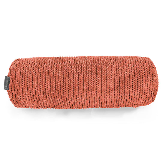 Bolster Scatter Cushion Cover 20 x 55cm - Pom Pom Pumpkin Orange 02