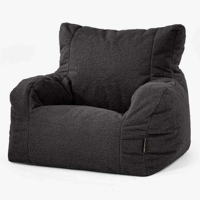 Josephine Bean Bag Armchair - Boucle Graphite Grey 01