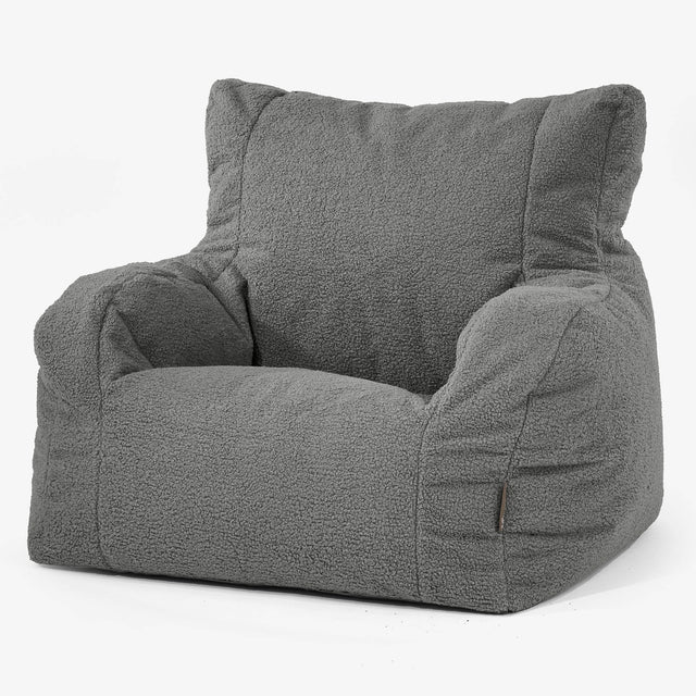 Josephine Bean Bag Armchair - Boucle Grey 01