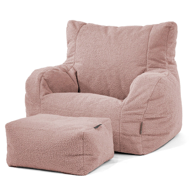 Josephine Bean Bag Armchair - Boucle Pink 02
