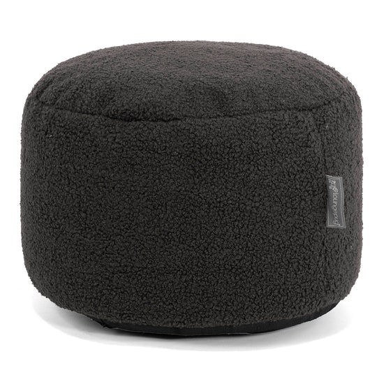 Small Footstool - Boucle Graphite Grey 01