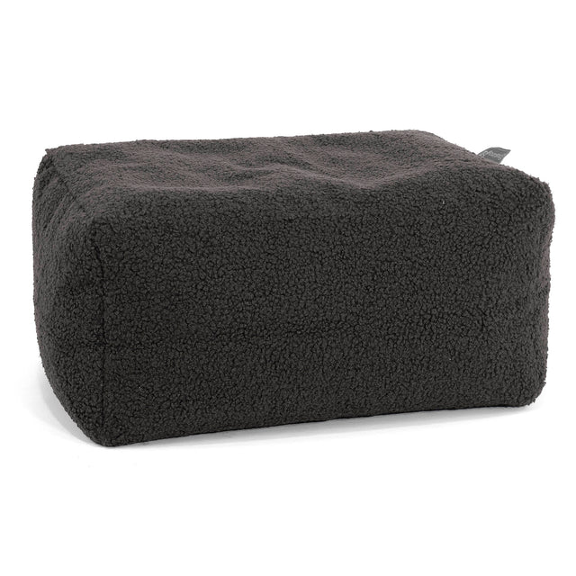 Small Footstool - Boucle Graphite Grey 01