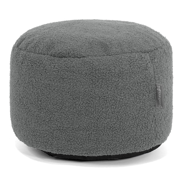 Small Footstool - Boucle Grey 01