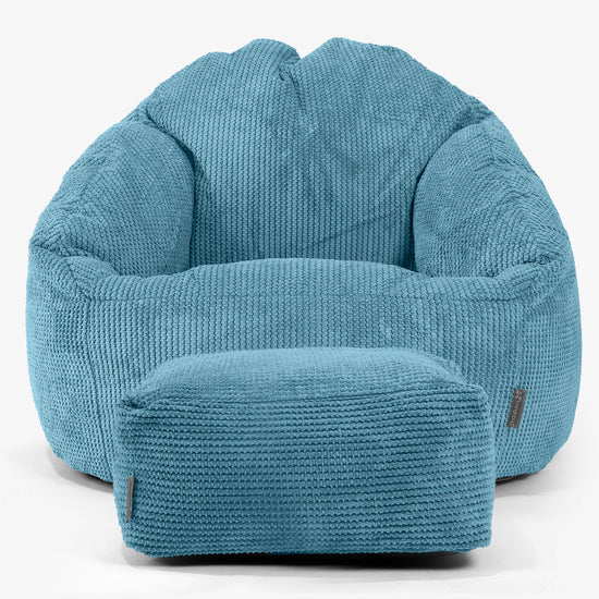 Bubble Bean Bag Chair - Pom Pom Aegean Blue 02