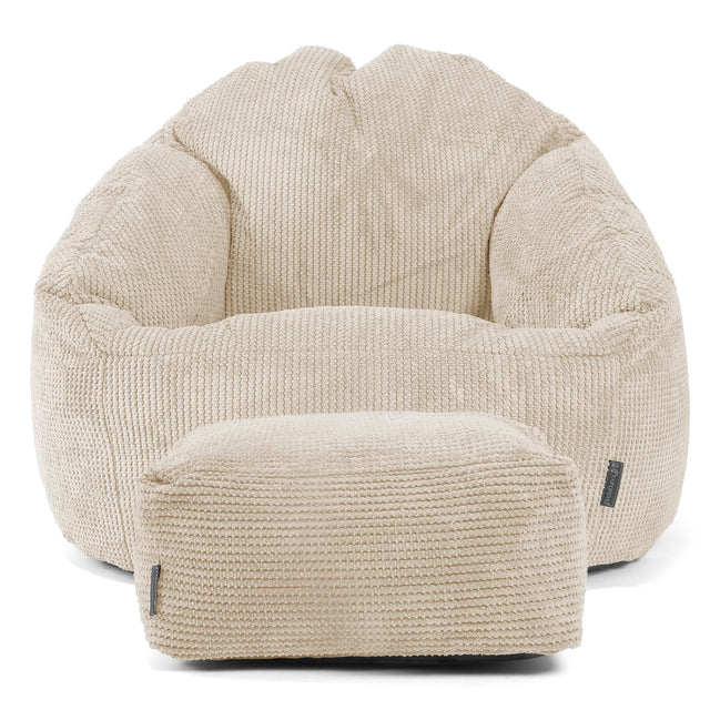 Bubble Bean Bag Chair - Pom Pom Ivory 02