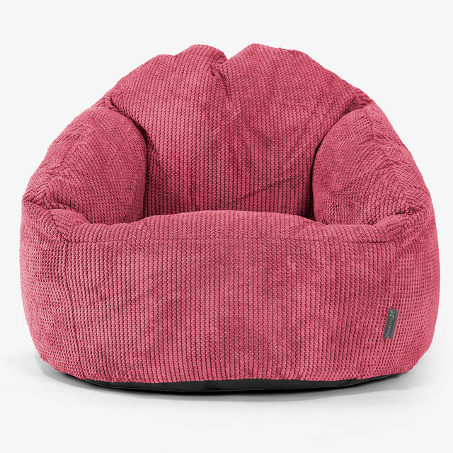 Bubble Bean Bag Chair - Pom Pom Pastel Red 01