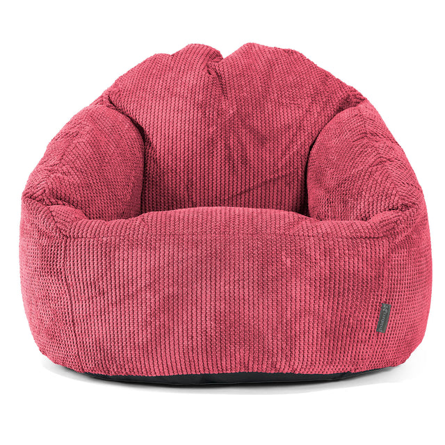 Bubble Bean Bag Chair - Pom Pom Pastel Red 01